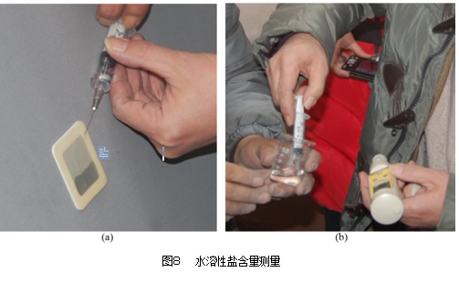 圖8 水溶性鹽含量測量